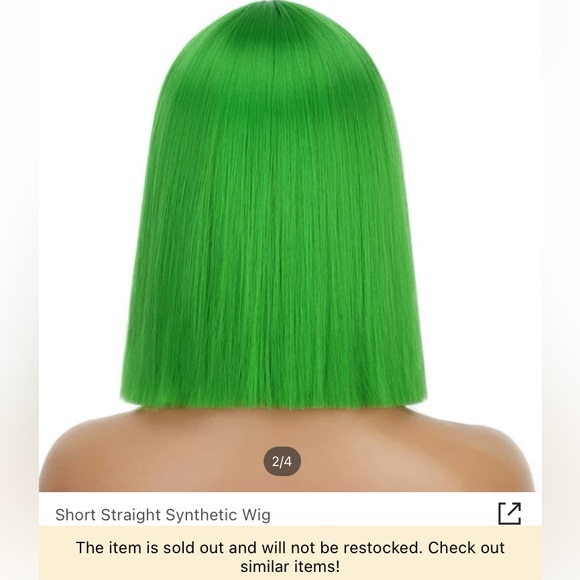 🟢BOGO FREE🟢 Neon Green Wig 💚 - Picture 4 of 5
